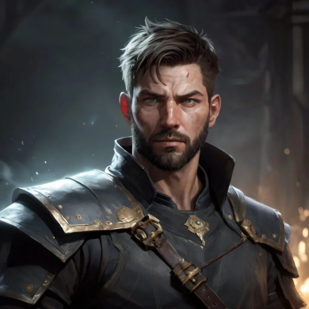 Prompt: (torso) Male stocky large fit battle-mage with short-cut hair and beard, engaged in combat casting a light spell inside of a dark dungeon, in movement, pathfinder, d&d setting, realistic, enhanced shadow quality, colorful