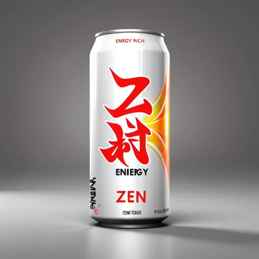 Prompt: Creat Ań image of an energy drink can, the drink is called Zen Energy

