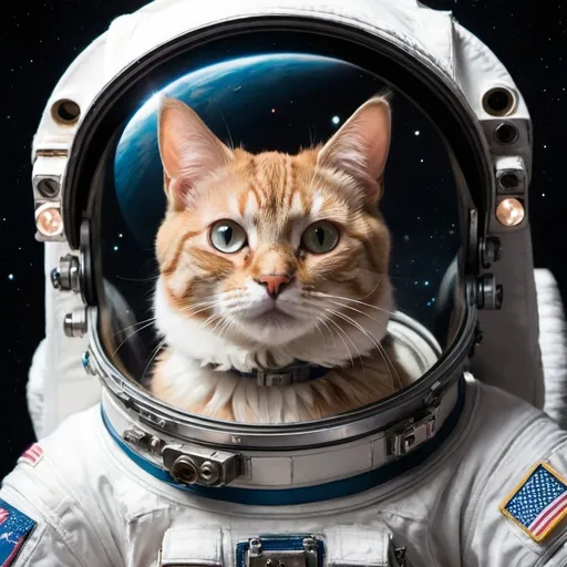 Prompt:  a cat in space