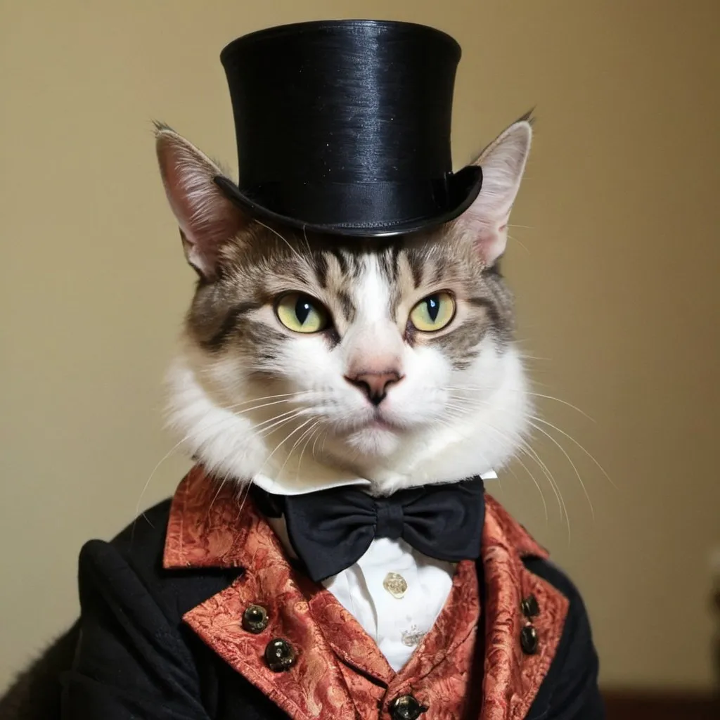 Prompt: Cat as a dandy

