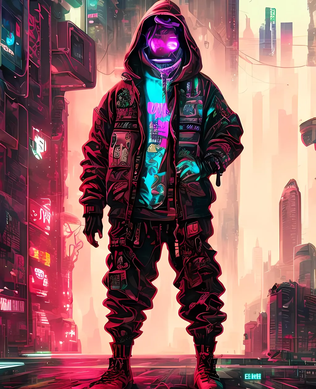 Prompt: trill art  cyberpunk