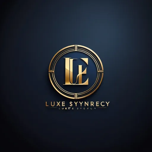 Prompt: (logo design) logo for "Luxe Synergy", sophisticated and modern style, featuring elements of (luxury cars), sleek designs, and symbols of (wealth) like coins or dollar signs, sophisticated color palette of deep blues and golds, elegant typography, upscale and professional ambiance, iconic and memorable attributes, high-quality details, timeless aesthetic, suitable for a high-end technology and luxury brand.