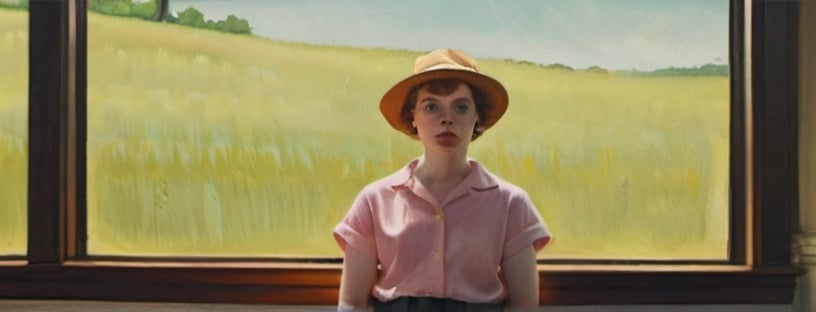 Prompt: Sophia Lillis in Hopper Painting 

