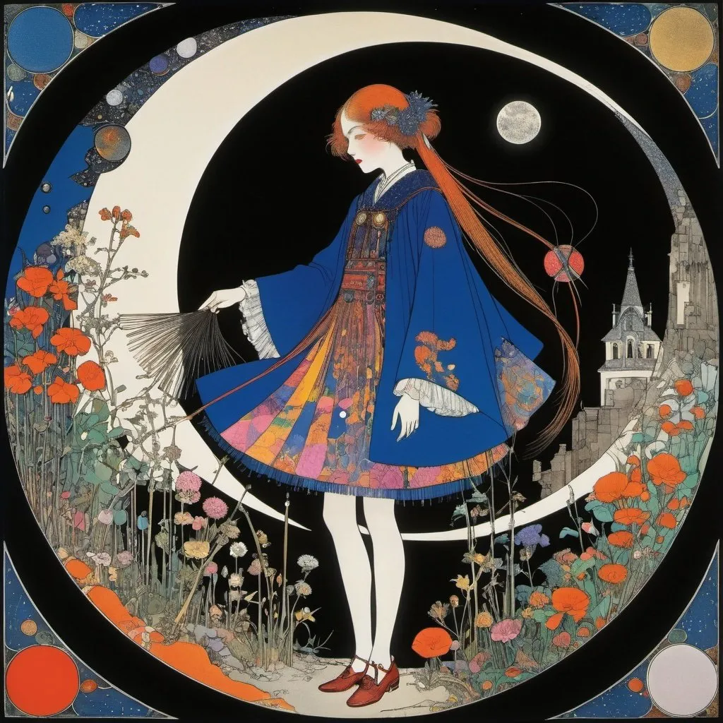 Harry Clarke, Dorothy Flack Full colours, Surreal,...