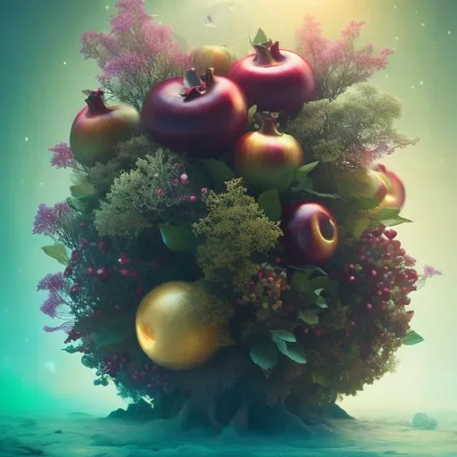 Prompt: Gösta Adrian-Nilsson, Kate Greenaway, Surreal, mysterious, strange, fantastic, fantasy, Sci-fi fantasy, anime, the bottom of the pomegranate, the calling plant, the corpse of a dream, the memory camera, hyper detailed masterpiece high resolution definition quality depth of field cinematic experience realistic 