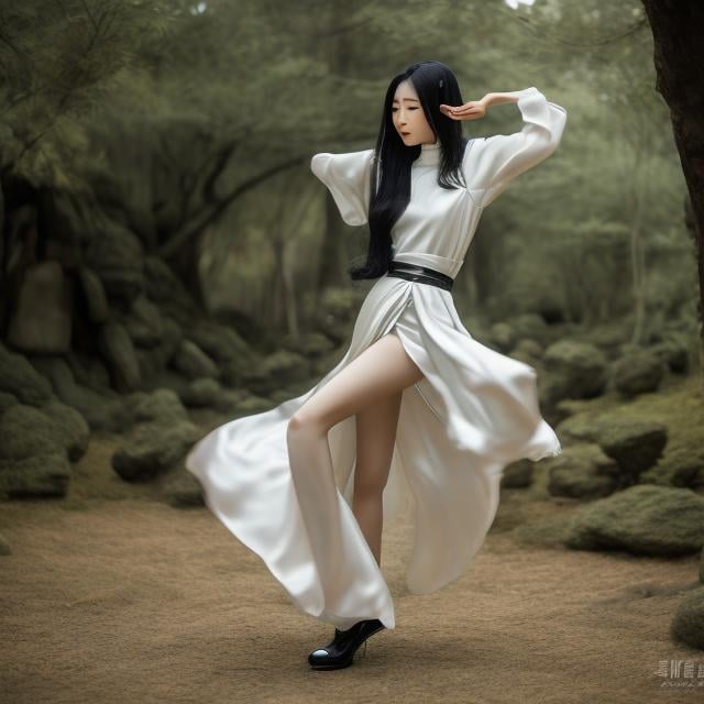 Prompt: Yodhihide Fujiwara, Takeshi Markawa, Surreal, mysterious, bizarre, fantastical, fantasy, Sci-fi, Japanese anime, kung fu action movie shooting site. Beautiful girl who uses Bajiquan to fight villains in a mini-skirt slit cheongsam. Perfect body. The big man is blown away by the body slamming. Both the film crew and the director are surprised. Uplifting, detailed masterpiece hand drawings