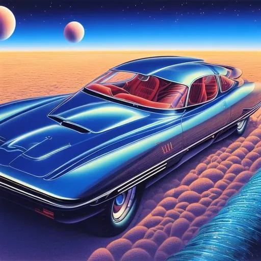 Prompt: Jean Giraud, Kelly Freas, surreal, mysterious, bizarre, fantastical, fantasy, Sci-fi Japanese anime, streamlined archeology, speed, body, company, nation, automobiles, airplanes, health myths, beautiful girls, technology, detailed masterpiece 