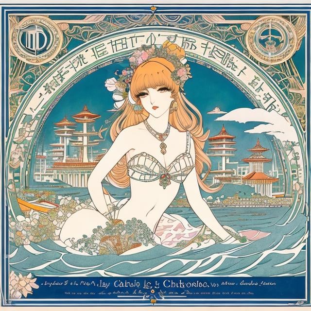 Prompt: George Barbier, Charles Doyle, John Jude Palencar, Walter Crane, Japanese anime, manga lines, observatory, astronomical girl, specimen box, high tide, cafeteria, hyperdetailed high resolution high quality high definition masterpiece 