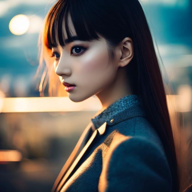 Prompt: Katsu Aki, Fritz Baumgarten, Surreal, mysterious, strange, fantastical, fantasy, Sci-fi, Japanese anime, linear perspective, mannerism, panorama, photography, cubism, spatial awareness, Arcadia, natural beauty girl, perfect voluminous body, detailed masterpiece cinematic lighting depth of field 