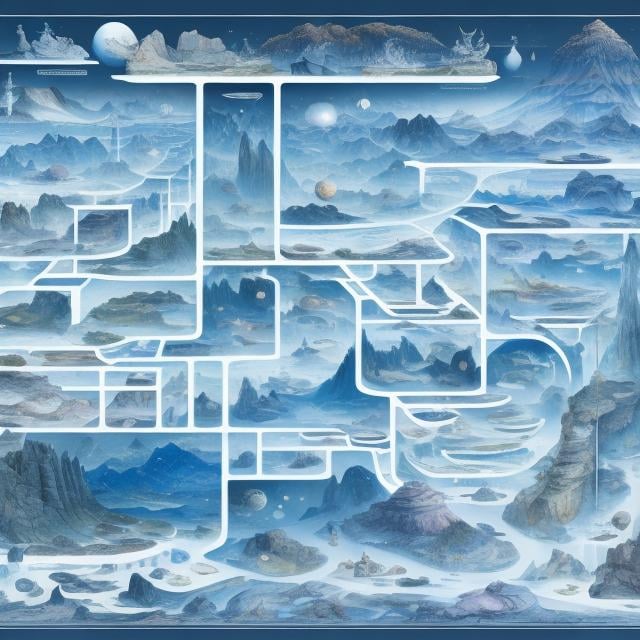 Prompt: Eero Järnefelt, Anton Pieck, Willian Blake, Surreal, mysterious, bizarre, fantastical, fantasy, Sci-fi, Japanese anime, microcosm specimen box, tourmaline miniskirt beautiful girl, perfect voluminous body, pinup solo girl, geological chronological diagram of the shape of extinct species, perspective view, cross-sectional view, detailed masterpiece 