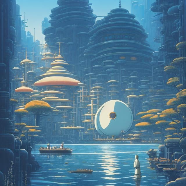 Prompt: Hayao Miyazaki, Ralph McQuarrie, Surreal, mysterious, strange, fantastical, fantasy, Sci-fi, Japanese anime, the future of desire, mechanical dreams, portraits of spirits, the underground labyrinth of the demon city of Tokyo, "Nausicaa" and Nietzsche and eternal recurrence, a cruel person named "Princess Mononoke" Masterpiece: Science and desire, crossing the boundaries between science and literature, academia and otaku, hyper detailed masterpiece high resolution definition quality, depth of field cinematic lighting 