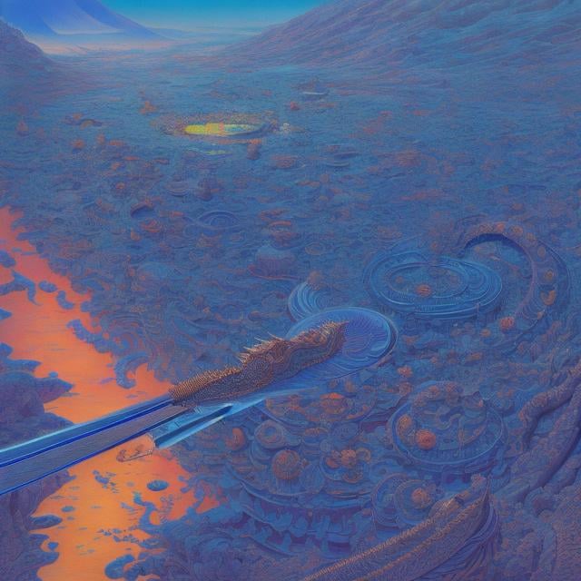Prompt: Jean Giraud, Masamune Shirow, Surreal, mysterious, bizarre, fantastic, fantasy, Sci-fi, Japanese anime, sea, girl perfect voluminous body, dragon, empire of fantasy, art and science, mannerism, Prague, painter, sculptor, poet, astronomer, mathematician, magician, void and wonder, unknown knowledge, detailed masterpiece 