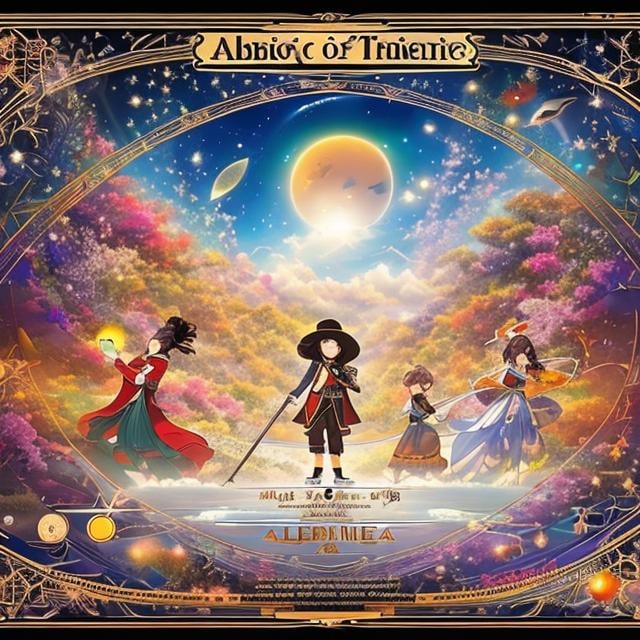 Prompt: Albert Robida Anime　It started with the Big Bang「Music of the Universe」In the history of、Beethoven and the Beatles are just tiny grains of sand。Birds and whales「Composition」From the human body called「musical instrument」Until the music played by。Aboriginal songline from Pythagorean celestial music