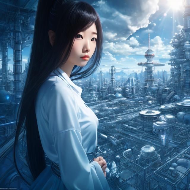 Prompt: Arina Tanemura, Victoria Fomina, Surreal, mysterious, strange, fantastical, fantasy, Sci-fi, Japanese anime, science utopia, ideal house, blueprint, perspective, perspective, cross-section, beautiful girl, perfect voluminous body, detailed masterpiece 