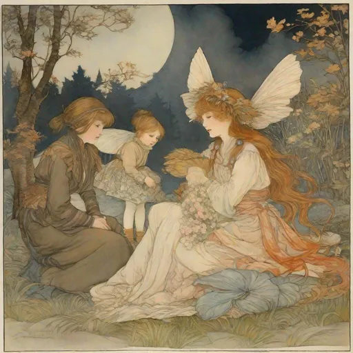 Prompt: Adrienne Segur, Margaret Tarrant, Kate Greenaway, Walter Crane, Arthur Rackham, Surreal, mysterious, strange, fantastical, fantasy, Sci-fi, Japanese anime, Fight Together Let's leave before the night is over Let's go to greet the tomorrow we don't yet see I have no regrets about that decision (Oh I know what I'm supposed to do) What kind of trial is this? No matter what awaits me, I can't stop my throbbing heart. There's only one place to aim for. Beautiful adventurer in miniskirt, young beautiful girl perfect voluminous body, hyper detailed masterpiece high resolution definition quality, depth of field cinematic lighting 