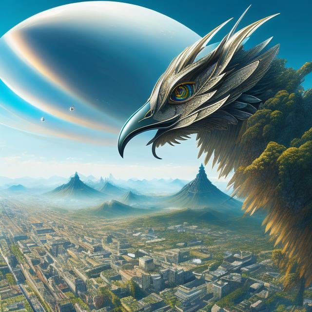 Prompt: Maurice Leloir, Naohisa Inoue, Surreal, mysterious, strange, fantastical, fantasy, Sci-fi, Japanese anime, geographical investigator, beautiful elf, perfect voluminous body, robot opera, detailed bird’s eye view masterpiece 