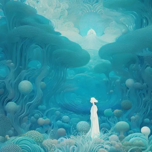 Prompt: Kay Nielsen, Kawase Hasui, Surreal Mysterious Bizarre Fantastic Fantasy Sci-fi, Japanese Anime, Words are the world's ocean of iconography,, Beautiful girl straight out of a novel, Travels, The Flight of Icarus, Metaphysics, Flying in the sky, detailed masterpiece, high resolution definition quality, depth of field, cinematic lighting 