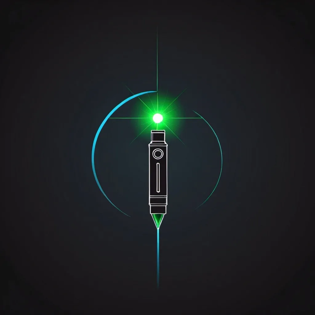 Prompt: Logo for a laser pointer