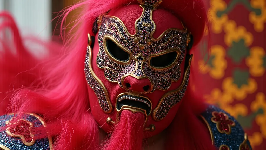 Prompt:  masked female luchador (dressed in full luchador costume with mask and sparkly details) in colorful, sparkly costume and mask, whimsical atmosphere, playful and lively, ultra-detailed, HD, , surreal and fun setting, capturing a magical moment of playfulness and nostalgia, visually striking tableau.