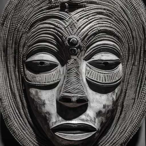 Prompt:   Masterpieces vodun masks monochrome renditions super realism