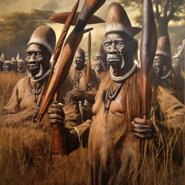 Prompt: Meister Drucke masterpieces, Zulu renditions super realism