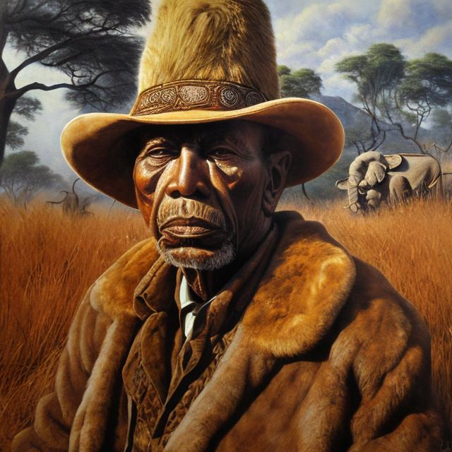 Prompt: Meister Drucke masterpieces, Zulu renditions super realism