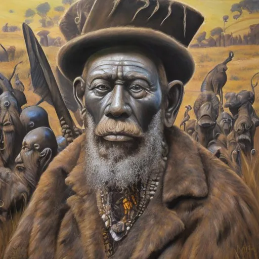 Prompt: Meister Drucke masterpieces, Zulu renditions super realism