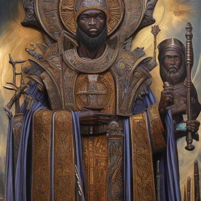 Prompt: Saint Sabastian Succor masterpieces, Zulu renditions super realism