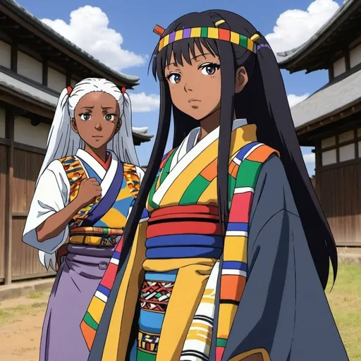 Prompt: Japanese Anime, Ndebele renditions