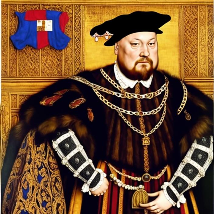 Prompt: Hans Holbein, Henry VIII Zulu rendition super realism