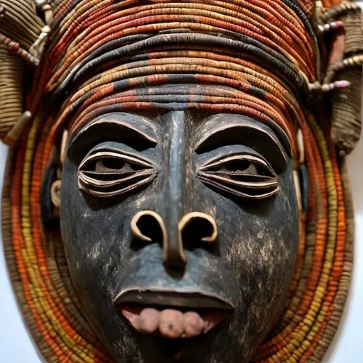 Prompt:   Masterpieces vodun masks  renditions super realism
