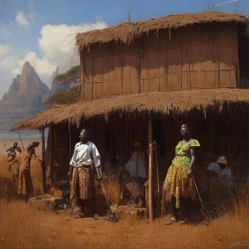 Prompt: Edouard Moyse masterpieces, Zulu renditions super realism