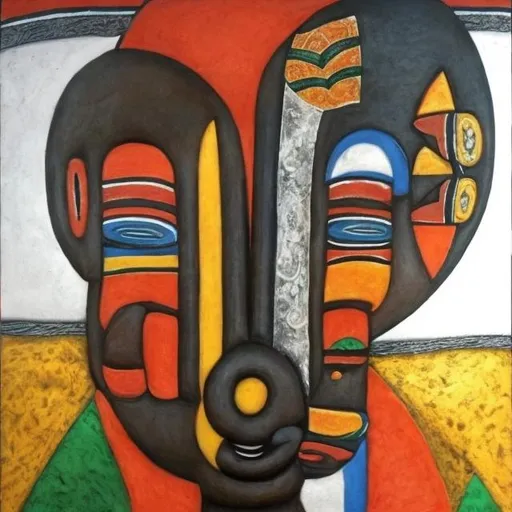 Prompt: Meister Drucke masterpieces, Ndebele renditions super realism