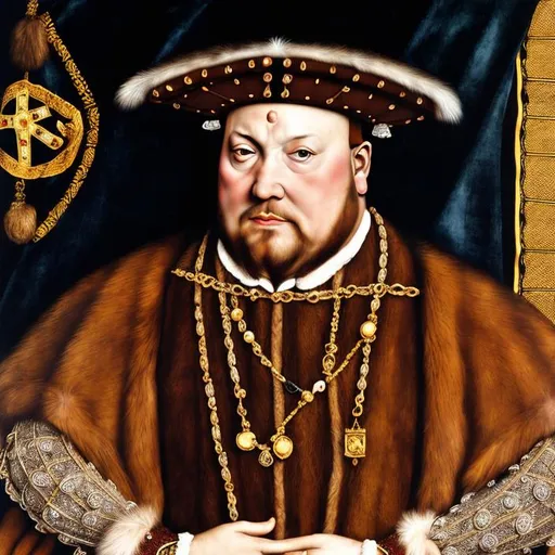 Prompt: Hans Holbein, Henry VIII Zulu rendition super realism