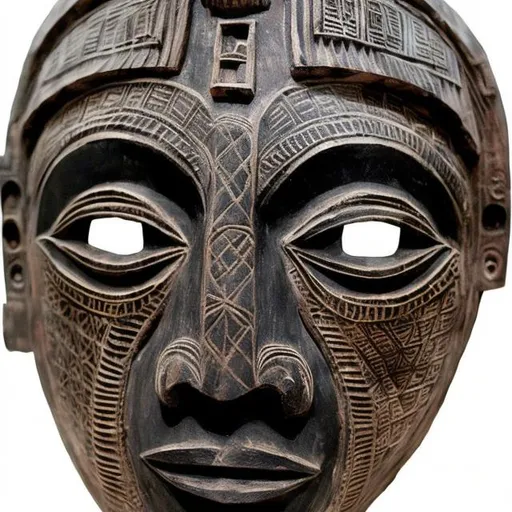 Prompt:   Masterpieces vodun masks etched  renditions super realism