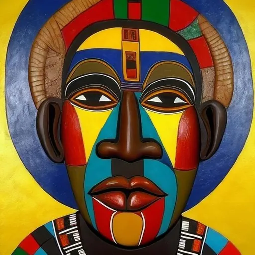 Prompt: Meister Drucke masterpieces, Ndebele renditions super realism