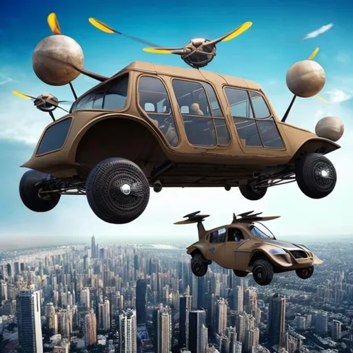 Prompt: Type 2 civilization flying car's between high rise sky scrapers Zulu rendition