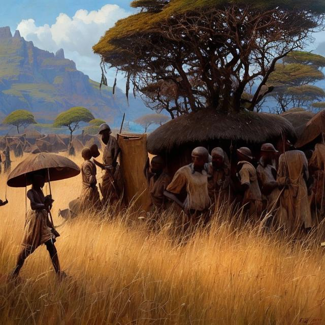 Prompt: Edouard Moyse masterpieces, Zulu renditions super realism