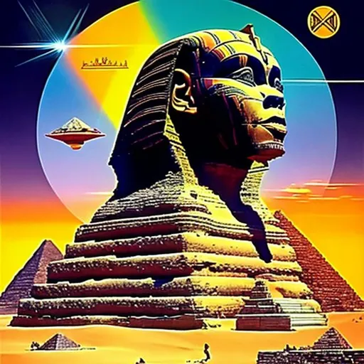 Prompt: International black history month 2024 Iconic posters with the sphinx and pyramids, Zulu renditions, super realism masterpieces