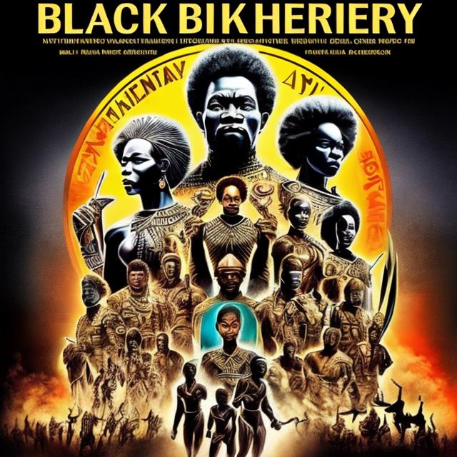 Prompt: International black history month 2024 Iconic poster, Zulu renditions, super realism masterpieces