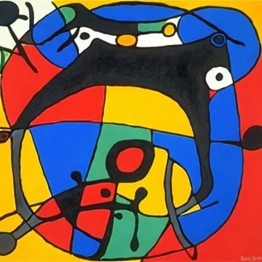 Prompt: Miro masterpieces, Ndebele renditions super realism