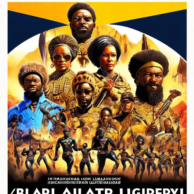 Prompt: International black history month 2024 Iconic poster, Zulu renditions, super realism