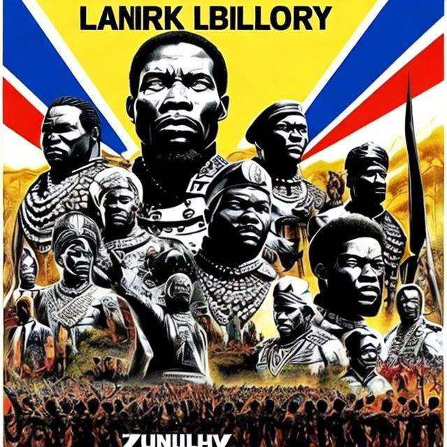 Prompt: International black history month 2024 Iconic poster, Zulu renditions, super realism