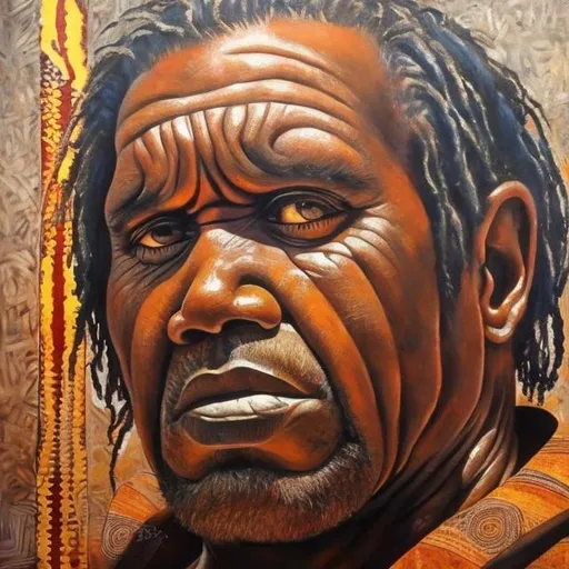 Prompt:   masterpieces,Australian Aboriginal renditions super realism