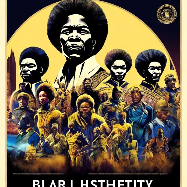 Prompt: International black history month 2024 Iconic poster, Zulu renditions, super realism masterpieces