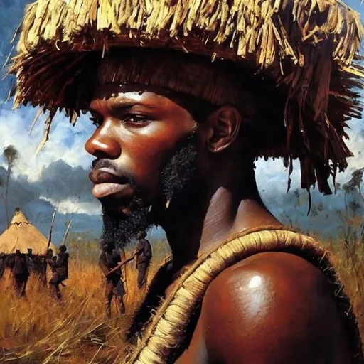 Prompt: Felix Feneone masterpieces, Zulu renditions super realism