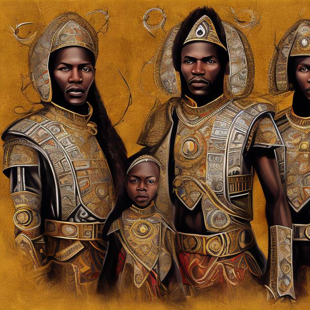 Prompt: Black Nobility, Zulu renditions super realism