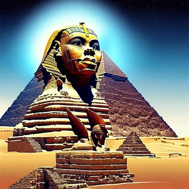 Prompt: International black history month 2024 Iconic posters with the sphinx and pyramids, Zulu renditions, super realism masterpieces