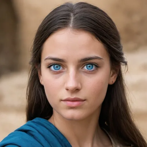 Prompt: Give me a picture of a  young  ibéric  woman, what does andalouse ibéric  woman with blue eyes look like for real ?