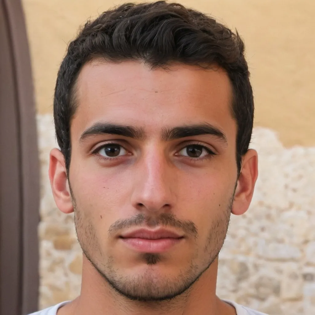 Prompt: Give me a picture of a  young  andalous ibéric  Lybian Tunisian   Corse French man (italian 2%), what does look like for real ?